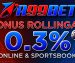 Bonus Rollingan sportbook dan poker 0.30%